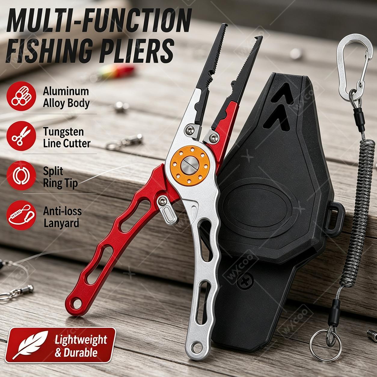 Saltwater Fishing Hook - WXCOO Split Ring Pliers Hook Remover