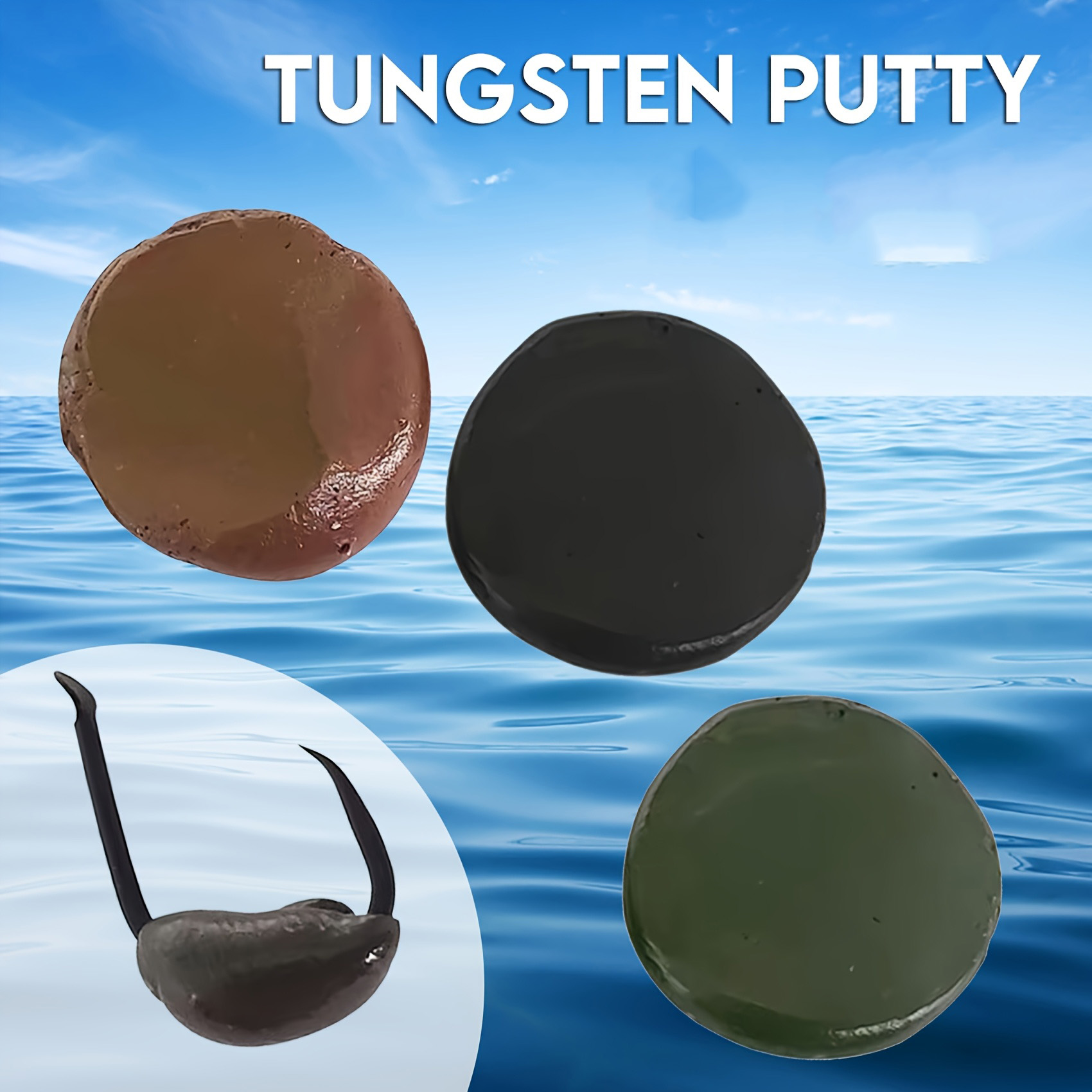 Fishing Equipment Lures - Tungsten Putty 0.5oz(15g) Tika Sports 1pc/3pcs