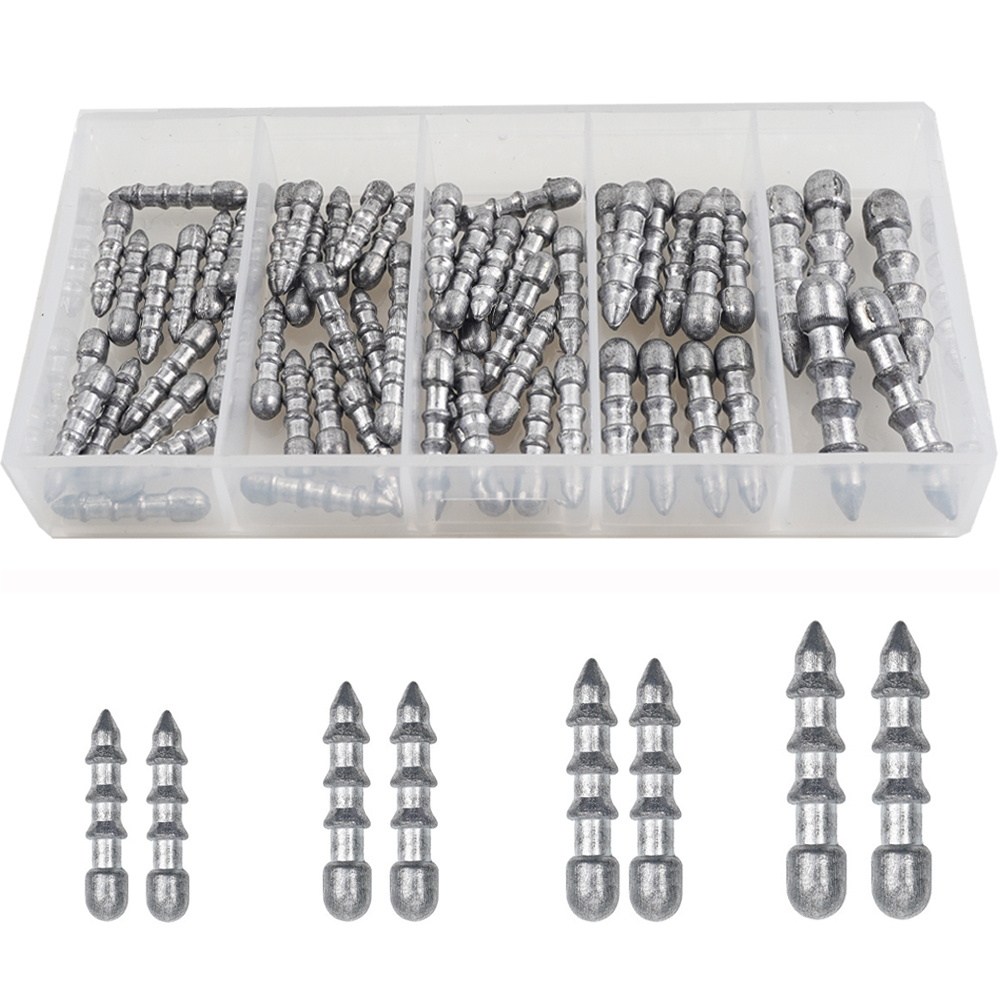 Fishing Equipment Lures - 60PCS Nail weights Worm Fishing sinkers