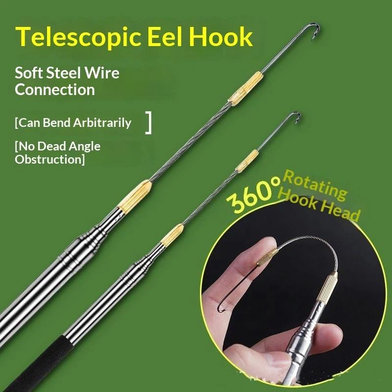 Saltwater Fishing Hook - Telescopic Eel Fishing Hook 360 Degree