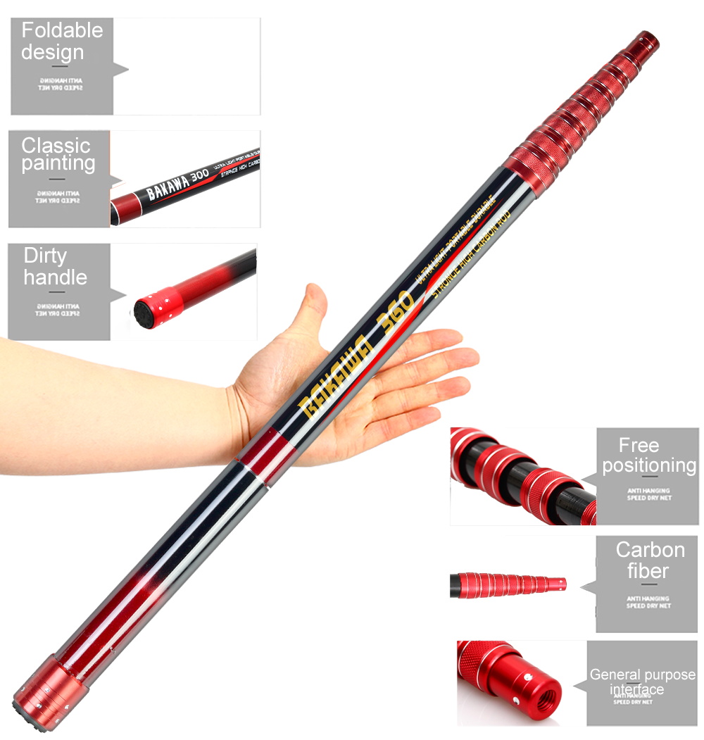 BAKAWA Fishing Net Telescoping - Landing Net Telescopic recension och pris