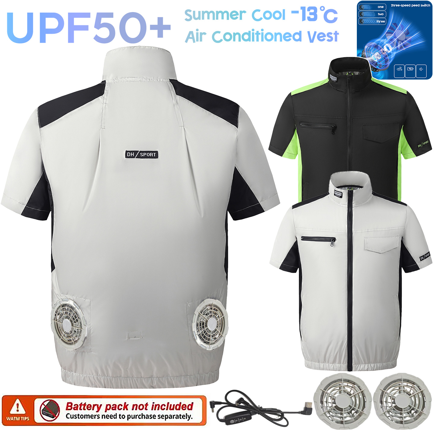 Fan Cooling Vest Summer Fishin - Fishing Vest Jacket recension och pris