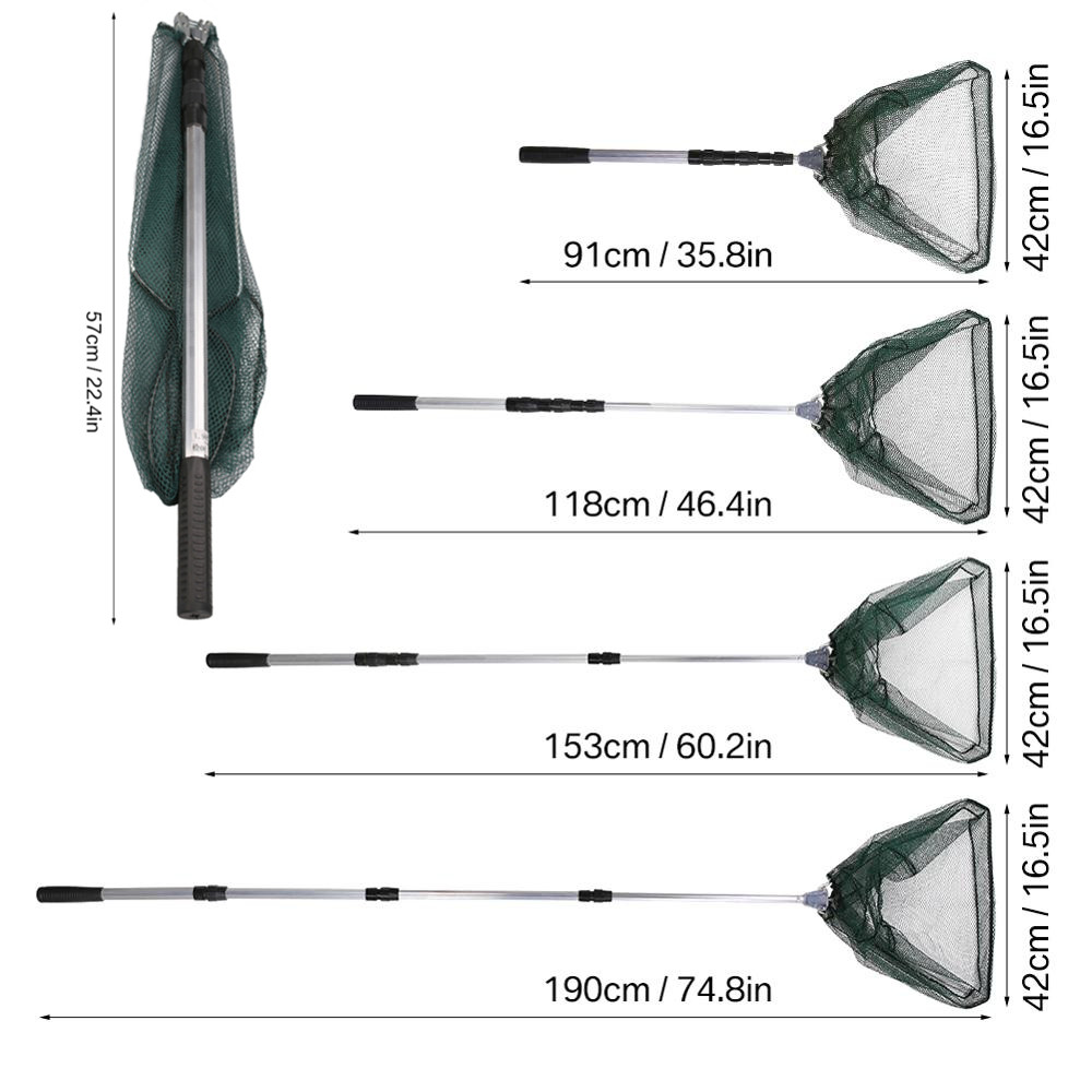 190cm 92cm 55cm Telescopic Lan - Landing Net Telescopic recension och pris
