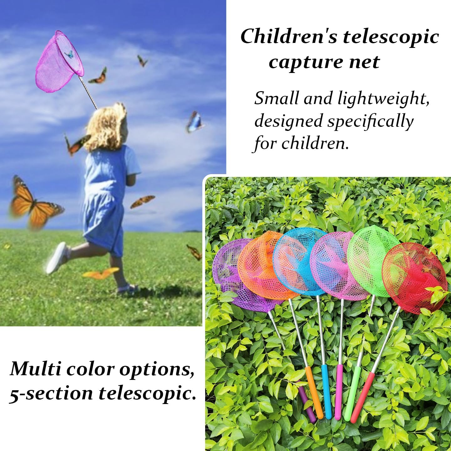 Mini Fishing Net Colorful Anti - Landing Net Telescopic recension och pris