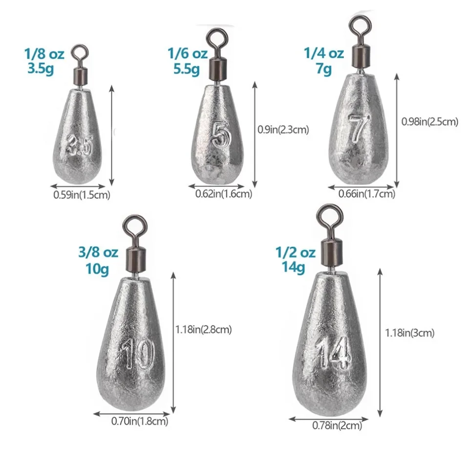 10pcs/lot Fishing Weight Sinke - Fishing Quest recension och pris