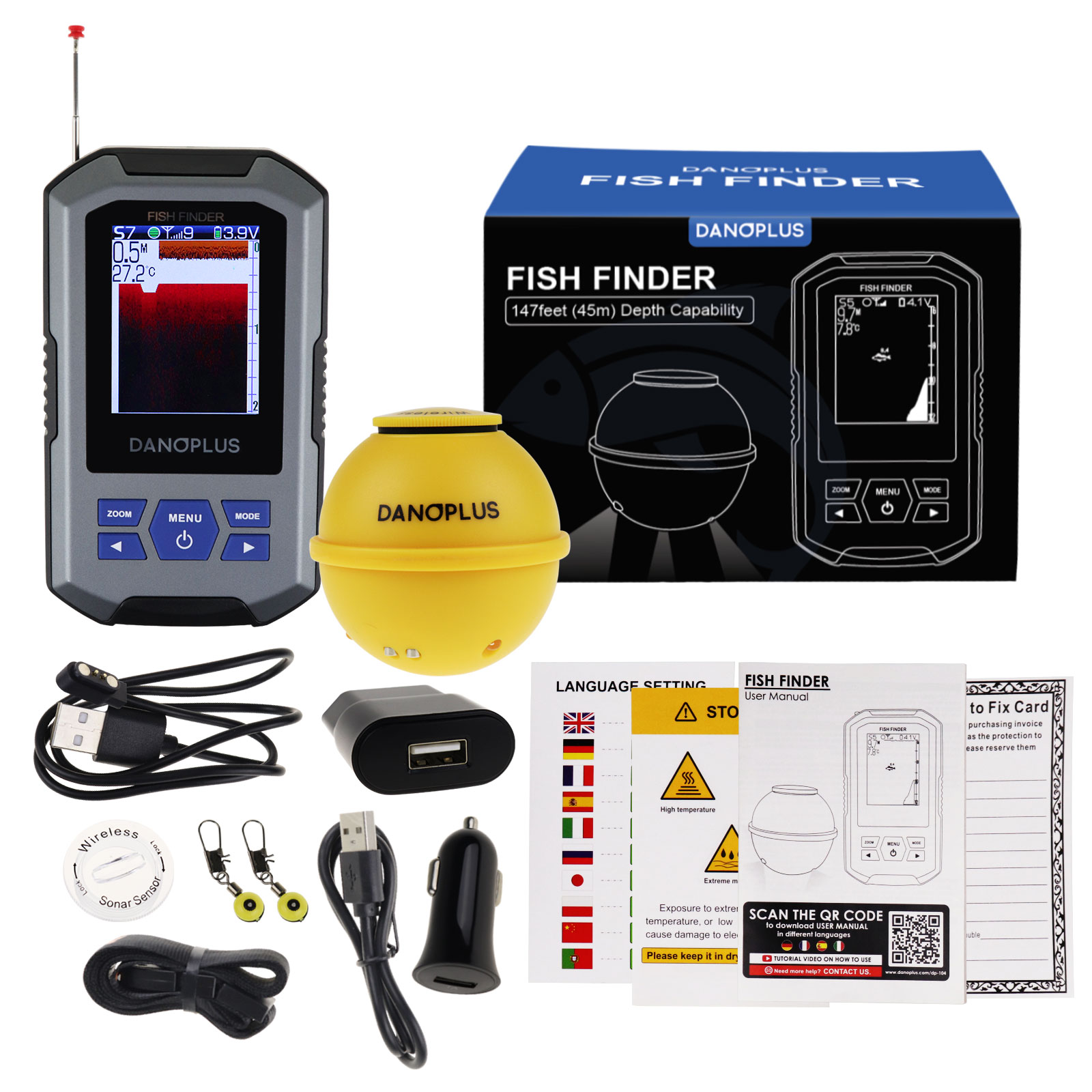 Fish Finder Wireless Sonar Sen - Fish Finder recension och pris