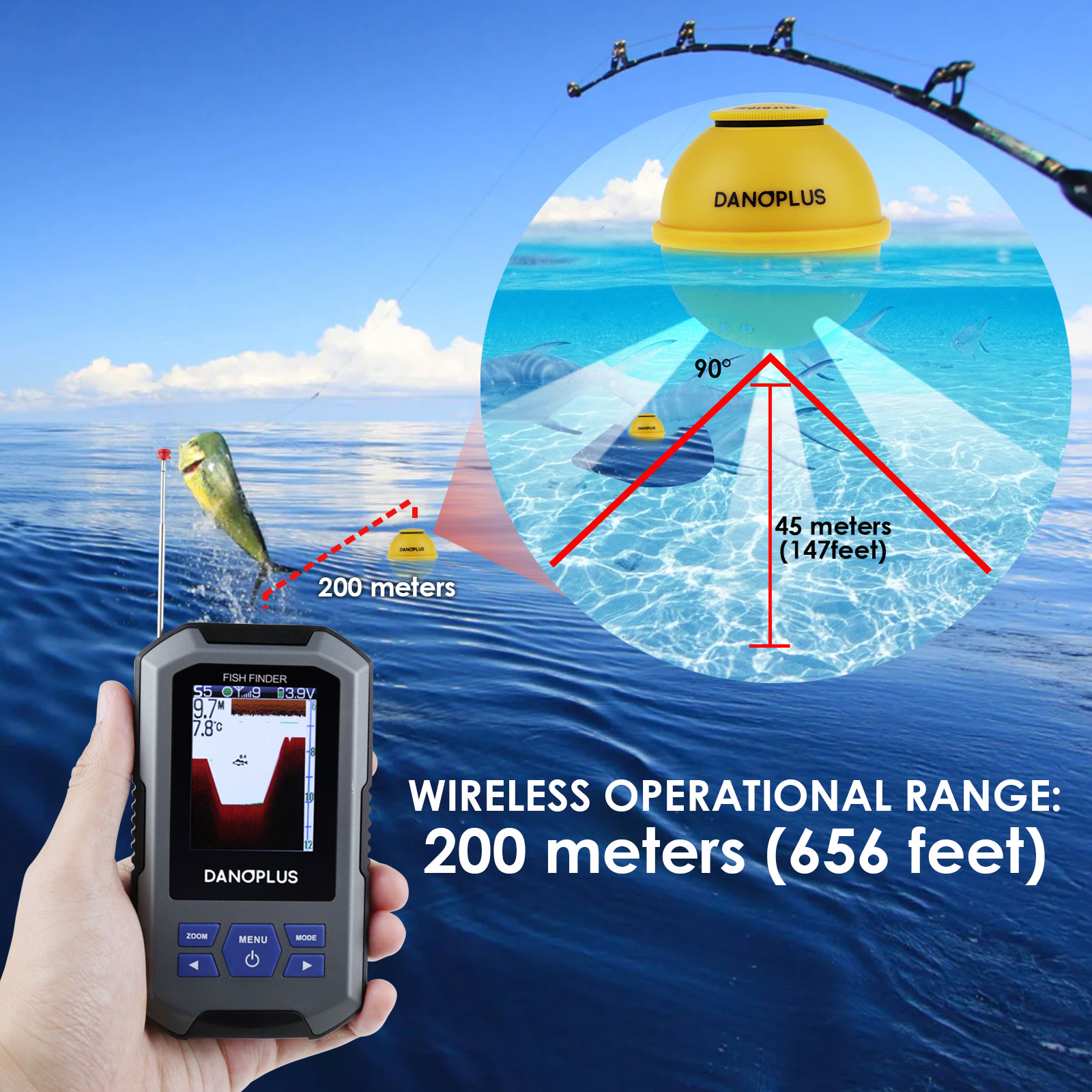 Fish Finder Wireless Sonar Sen - Fish Finder recension och pris