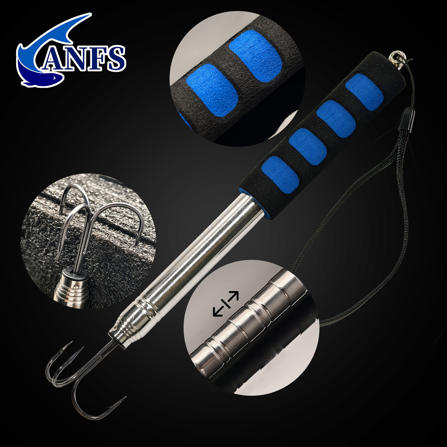 ANFS 1pcTelescopic Fishing Gaf - Saltwater Fishing Hook recension och pris