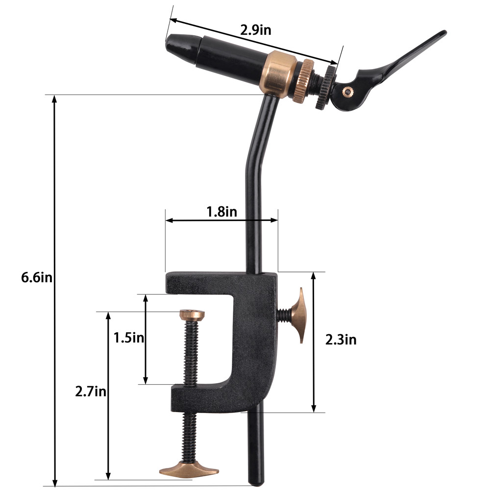 Rotary Fly Tying Vise Tool Saf - Fishing Equipment Lures recension och pris