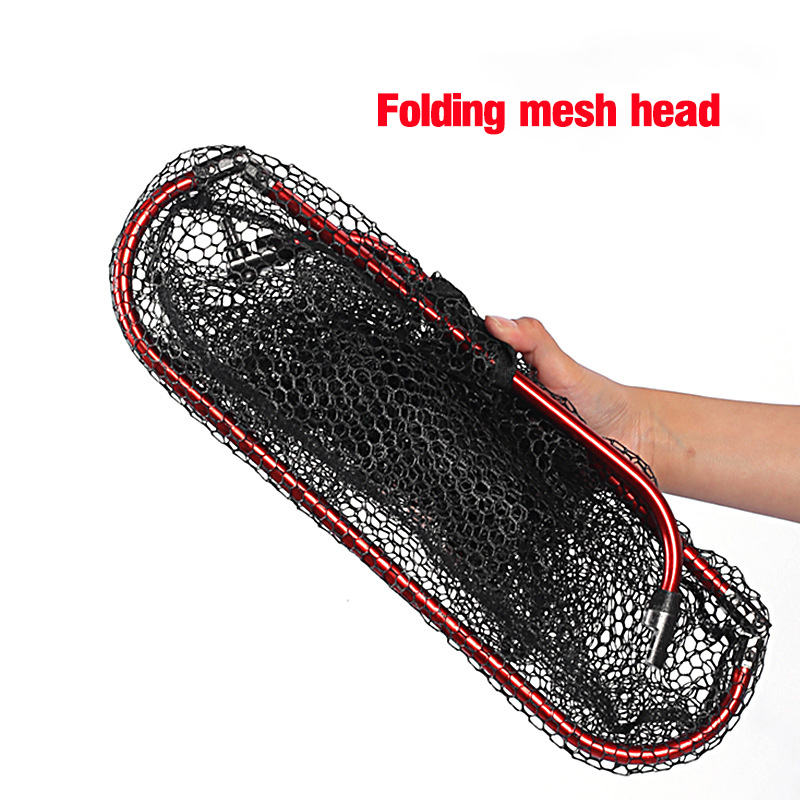 Aluminum Alloy Rubber Coated F - Landing Net Telescopic recension och pris