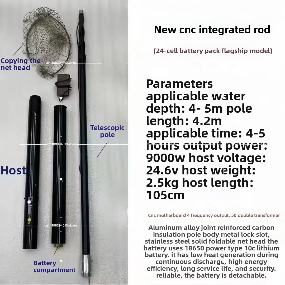 4.2m 9000W  Ultra-light Alumin - Landing Net Telescopic recension och pris