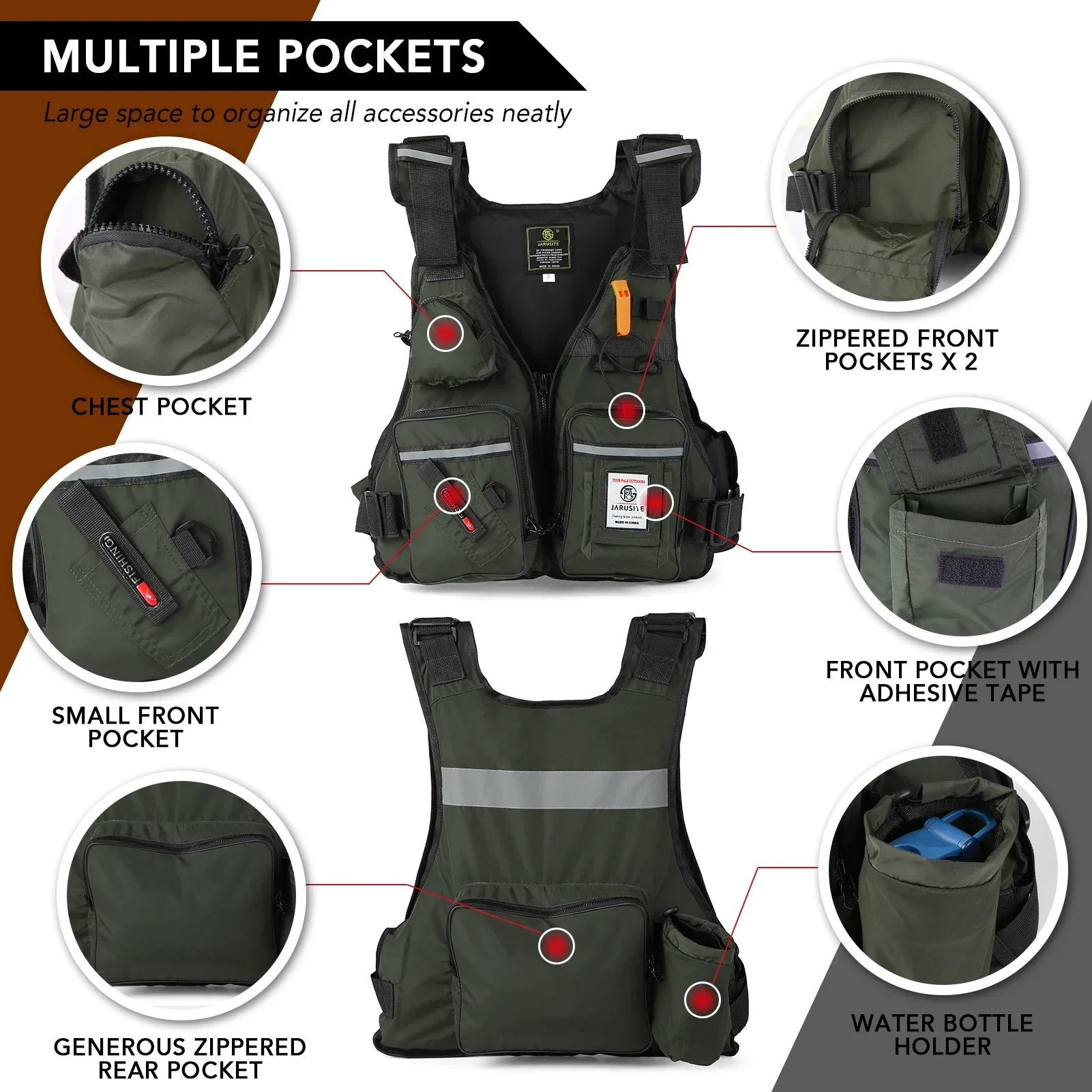 2026 Adult Lure Life Jacket Ro - Fishing Vest Jacket recension och pris