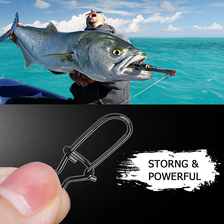 50Pcs Crankbait Snaps Stainles - Fishing Quest recension och pris