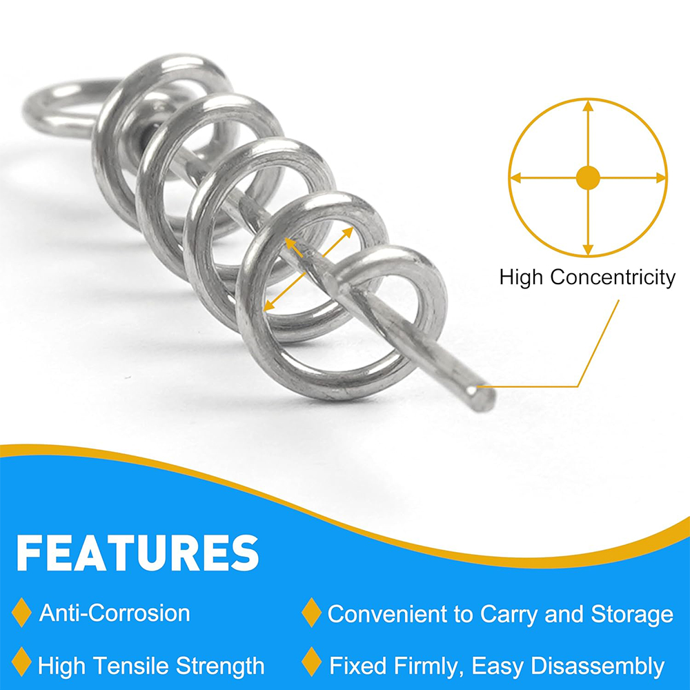 50Pcs Spring Twist Lock Fishin - Fishing Quest recension och pris