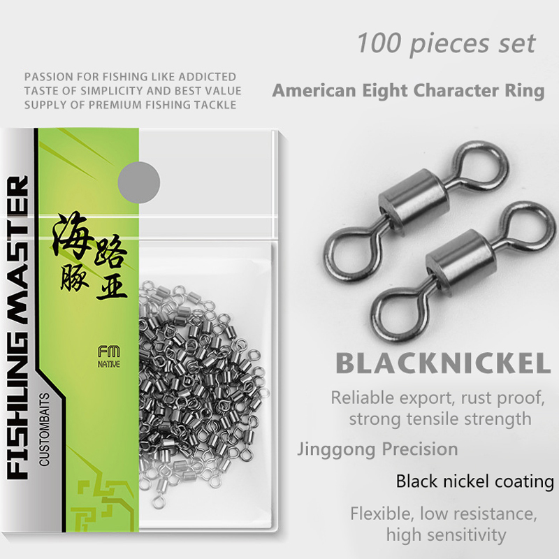 ★▲100Pcs Fishing Swivels Stain - Fishing Quest recension och pris