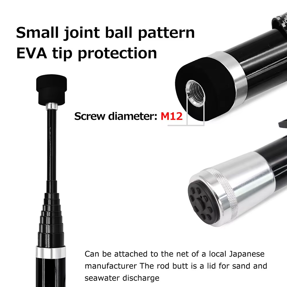 SANLIKE 3m Black Telescopic Ca - Landing Net Telescopic recension och pris