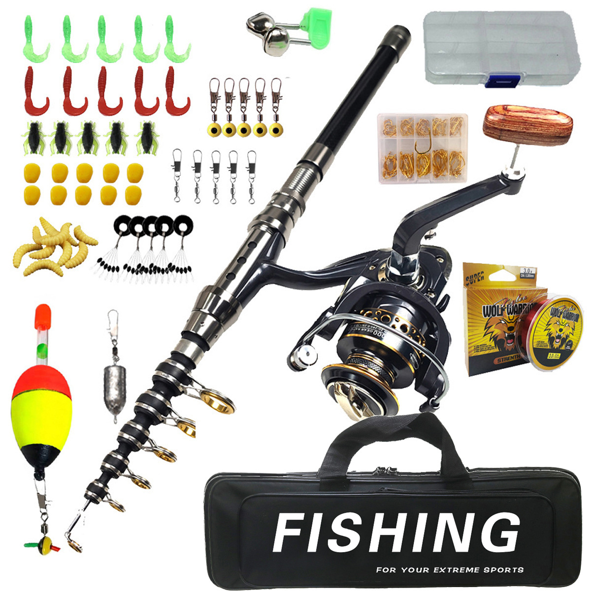 1.8m-3m Fishing Rod Set Long C - Saltwater Fishing Hook recension och pris